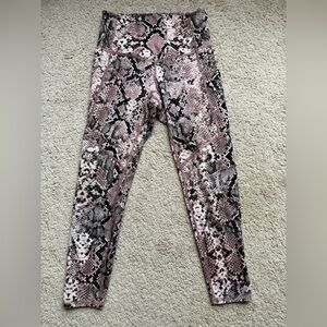 Evolution Creations Pink Snake Print Leggings